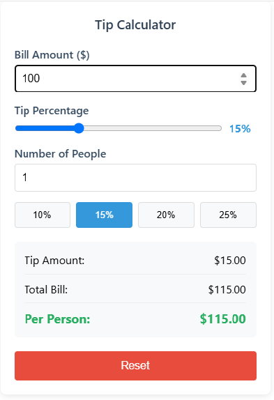 Illustration of how to calculate tip by using our tipping calculator
